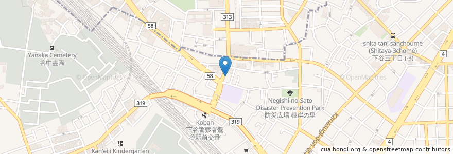 Mapa de ubicacion de オオサカ薬局 en Japan, 東京都, 台東区.