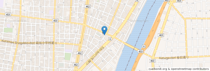 Mapa de ubicacion de Dandelion Chocolate en ژاپن, 東京都, 台東区.