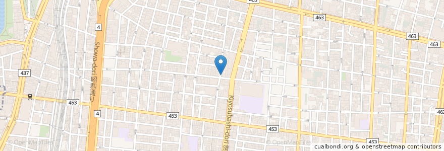 Mapa de ubicacion de 上野健康医学センター en Giappone, Tokyo, 台東区.