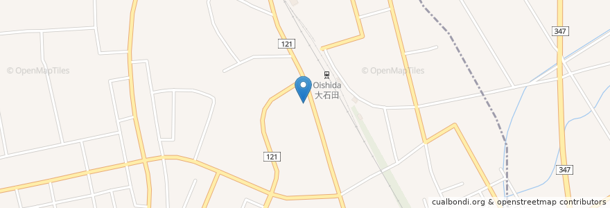 Mapa de ubicacion de トトロ喫茶 en Giappone, Prefettura Di Yamagata, 北村山郡, 大石田町.