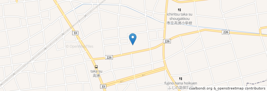 Mapa de ubicacion de ウエルシア薬局 en 日本, 静岡県, 藤枝市.