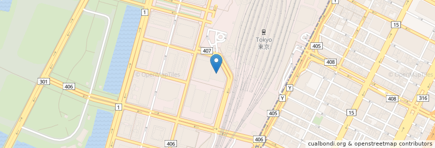 Mapa de ubicacion de 根室花まる en Japan, 東京都, 千代田区.