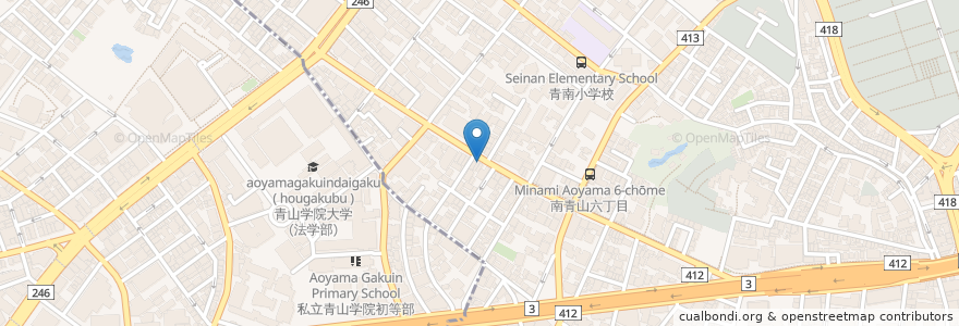 Mapa de ubicacion de 菓匠 菊家 en Japan, 東京都, 渋谷区.