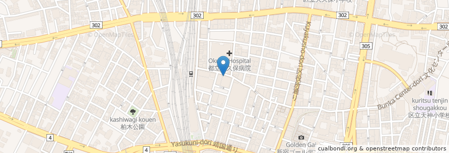 Mapa de ubicacion de Hona Cafe ホナカフェ 新宿シネシティ広場店 en Japón, Tokio, Shinjuku.