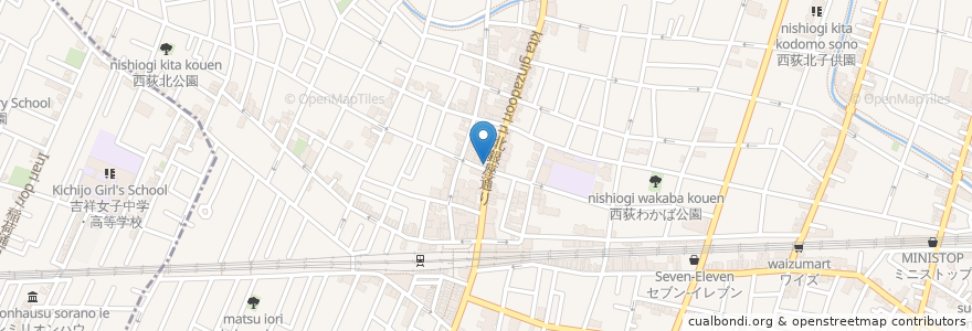 Mapa de ubicacion de 坂本屋 en Japonya, 東京都, 杉並区.