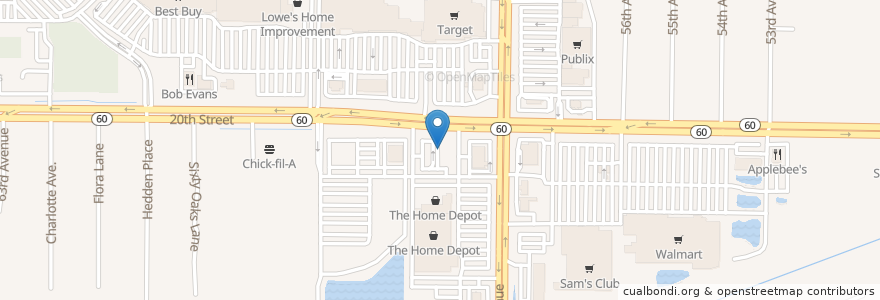 Mapa de ubicacion de Aspen Dental en United States, Florida, Indian River County.