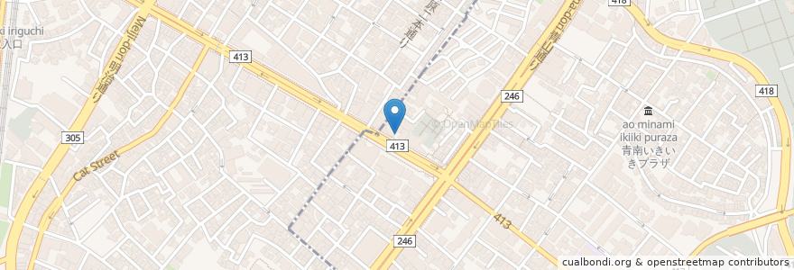 Mapa de ubicacion de Anniversaire café en Japão, Tóquio, 渋谷区.