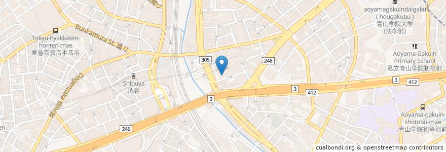 Mapa de ubicacion de MONARCH OF LONDON en Japon, Tokyo, 渋谷区.