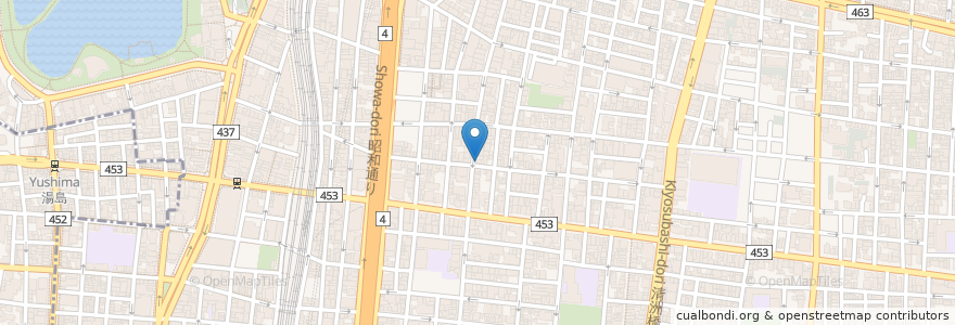 Mapa de ubicacion de Cafe TAW en 日本, 東京都, 台東区.