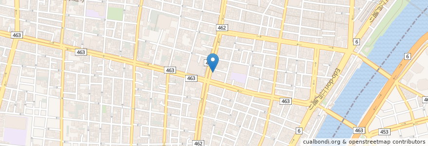 Mapa de ubicacion de フレッシュネスバーガー en Giappone, Tokyo, 台東区.