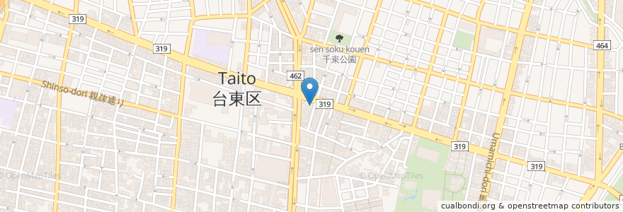 Mapa de ubicacion de ヤマニ en 日本, 东京都/東京都, 台東区.