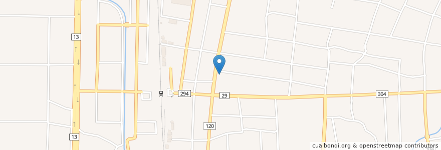 Mapa de ubicacion de きらやか銀行 楯岡支店 en Japon, Préfecture De Yamagata, 村山市.