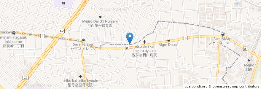 Mapa de ubicacion de 村井耳鼻咽喉科 en 日本, 東京都, 豊島区, 新宿区.