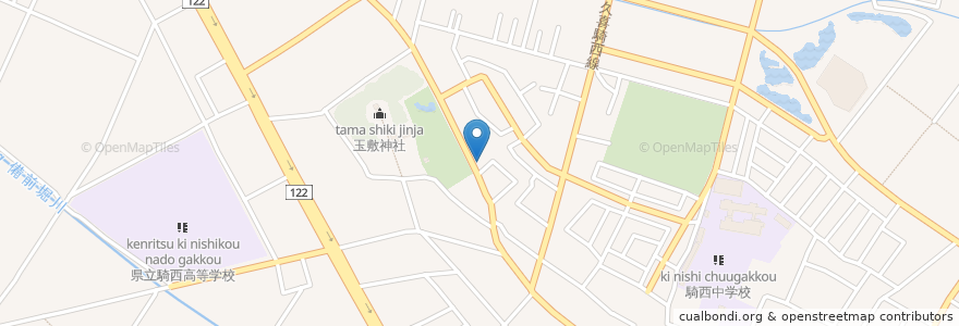 Mapa de ubicacion de けやき寿司 en Japan, Präfektur Saitama, 加須市.