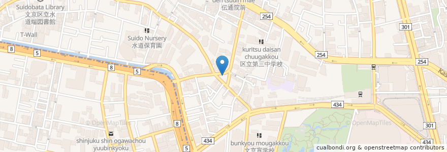 Mapa de ubicacion de ニッポンレンタカー en Japão, Tóquio, 文京区.