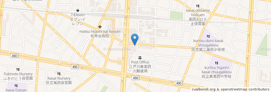 Mapa de ubicacion de ミルキー薬局 en Jepun, 東京都, 江戸川区.