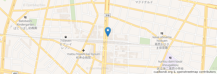 Mapa de ubicacion de シェーン英会話&留学 en Japon, Tokyo, 江戸川区.