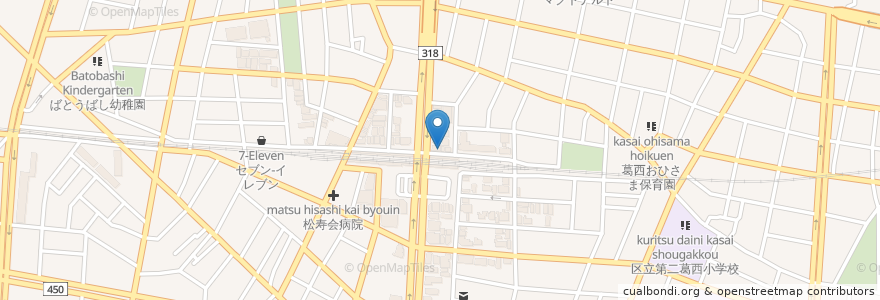 Mapa de ubicacion de 西村歯科医院 en Giappone, Tokyo, 江戸川区.