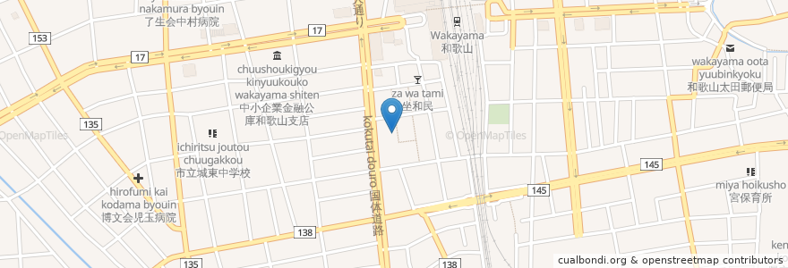 Mapa de ubicacion de T-LABO en Japan, Präfektur Wakayama, 和歌山市.