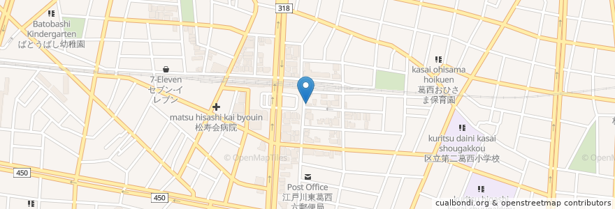 Mapa de ubicacion de 個太郎塾 en Japon, Tokyo, 江戸川区.