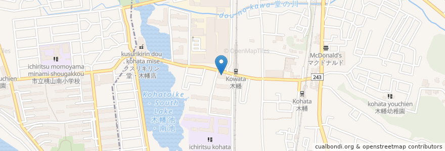Mapa de ubicacion de シカゴピザ木幡店 en اليابان, 京都府, 宇治市.