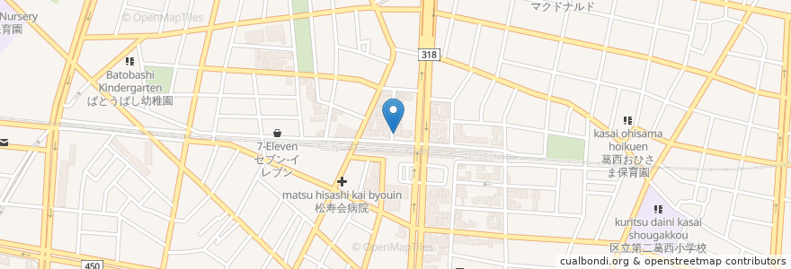 Mapa de ubicacion de おおぞら針灸整骨院 en Japón, Tokio, Edogawa.