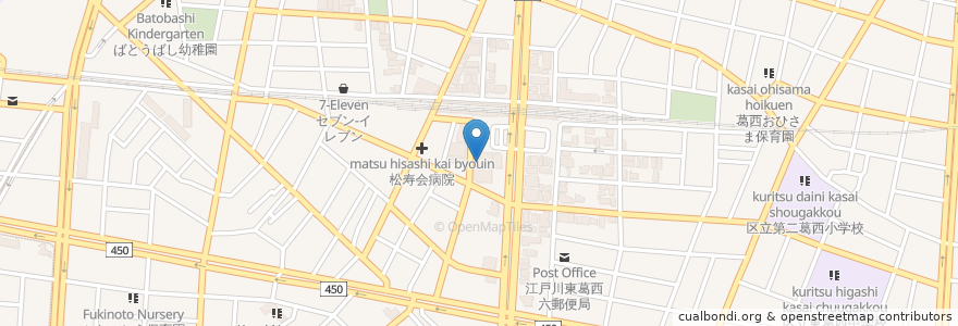 Mapa de ubicacion de NOVA en 일본, 도쿄도, 江戸川区.