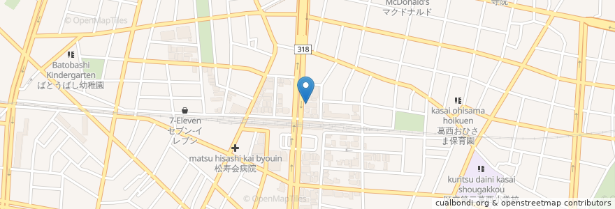 Mapa de ubicacion de 東京カルチャーセンター en Japan, 東京都, 江戸川区.
