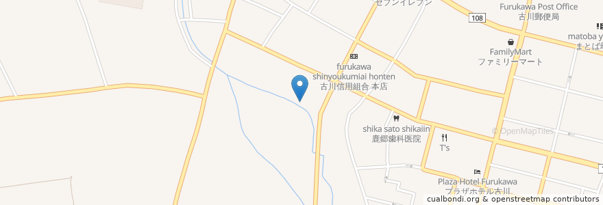 Mapa de ubicacion de 天ぷら千成 en Japan, Präfektur Miyagi, Ōsaki.