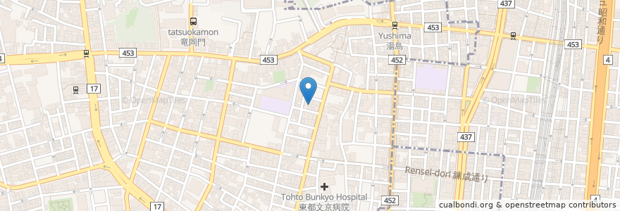 Mapa de ubicacion de 画廊 成田光房 en 일본, 도쿄도, 분쿄구.