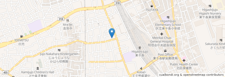 Mapa de ubicacion de La Festa en 日本, 東京都, 北区.