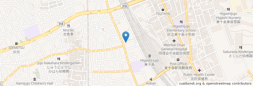 Mapa de ubicacion de やまなみ薬局 en Giappone, Tokyo, 北区.