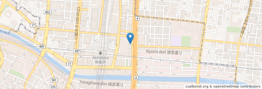 Mapa de ubicacion de 壱角家 en 日本, 東京都, 千代田区.