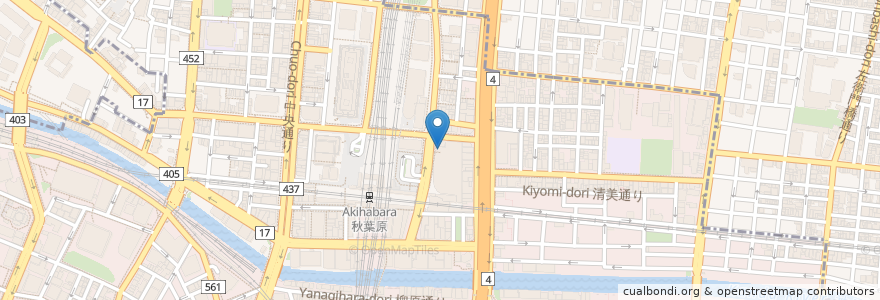 Mapa de ubicacion de あげばか en 日本, 東京都, 千代田区.