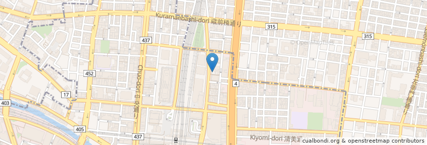 Mapa de ubicacion de Bistro Teriyaki en 日本, 東京都.