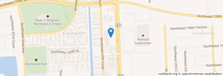 Mapa de ubicacion de Enterprise en 미국, 플로리다주, 마이애미데이드 군, Miami Gardens.