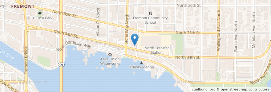 Mapa de ubicacion de Endodontic Solutions en Estados Unidos Da América, Washington, King County, Seattle.