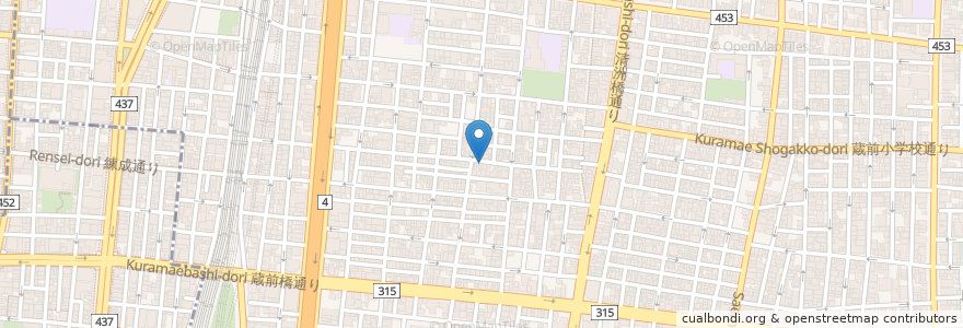 Mapa de ubicacion de くすり浅野 en 日本, 東京都, 台東区.