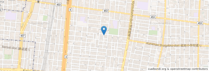 Mapa de ubicacion de ベベ・ア・パリ保育園 en Jepun, 東京都, 台東区.