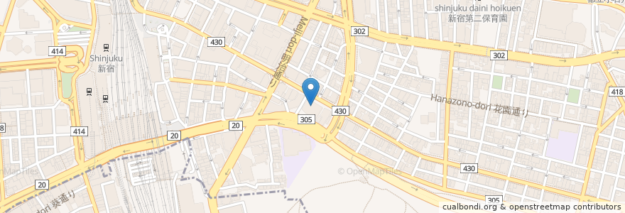 Mapa de ubicacion de 新宿バルト9 en Japan, Tokyo, Shinjuku.