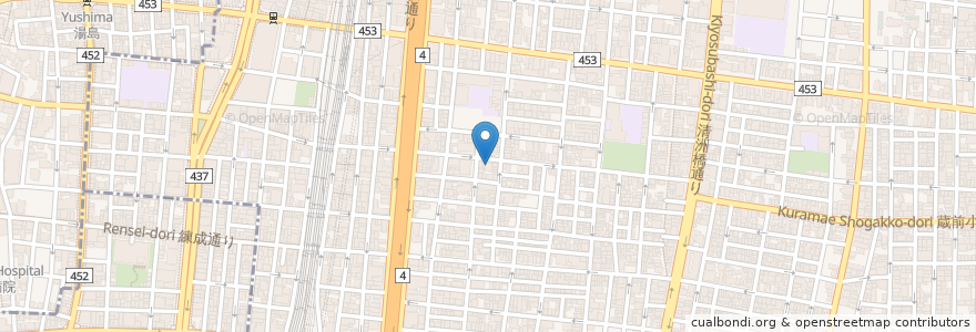 Mapa de ubicacion de Cafe de Perche en Japan, Tokyo, Taito.