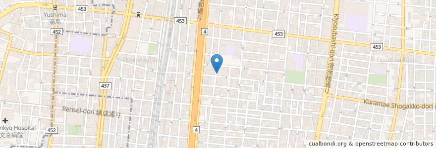 Mapa de ubicacion de 御徒町パーク歯科クリニック en Japan, Tokio, 台東区.