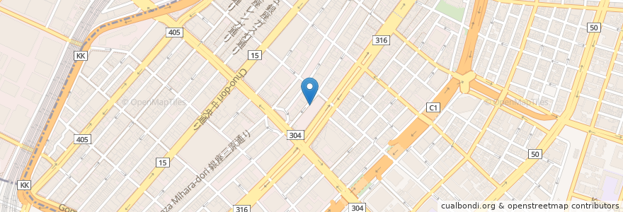 Mapa de ubicacion de Ippudo Ginza en Japan, Tokio, 中央区.
