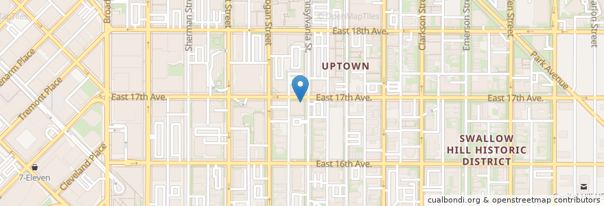 Mapa de ubicacion de Pride & Swagger en Verenigde Staten, Colorado, Denver County, Denver.