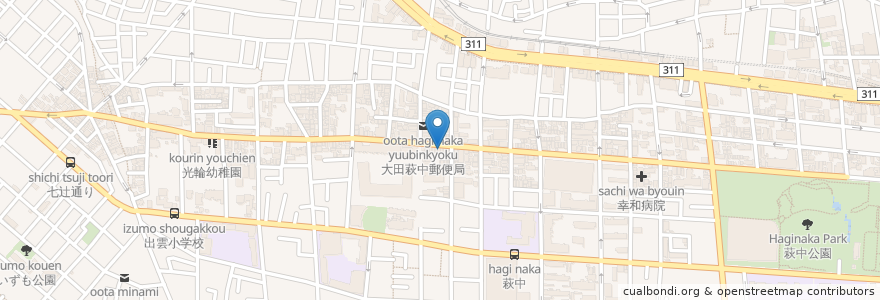 Mapa de ubicacion de さくら薬局 en 日本, 東京都, 大田区.