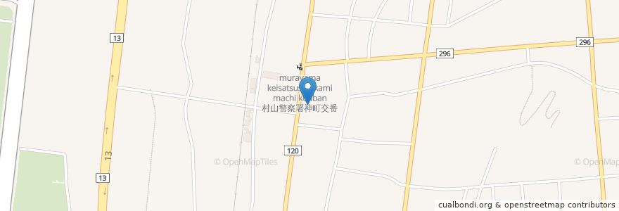 Mapa de ubicacion de ほっともっと  東根中央店 en Japon, Préfecture De Yamagata, 東根市.