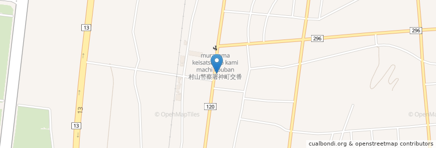Mapa de ubicacion de おおつか歯科 en Japonya, 山形県, 東根市.