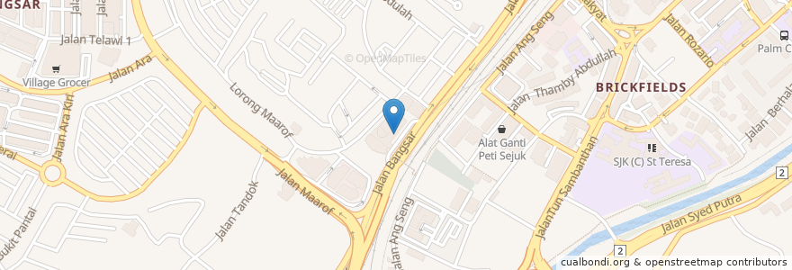 Mapa de ubicacion de espressolab en マレーシア, セランゴール, クアラルンプール.