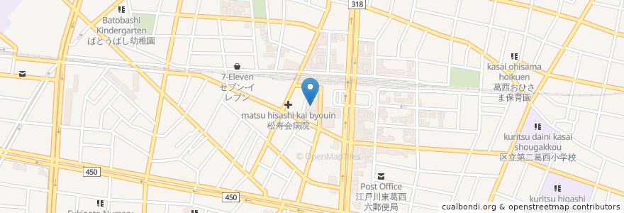 Mapa de ubicacion de はなの舞 en Japan, 東京都, 江戸川区.