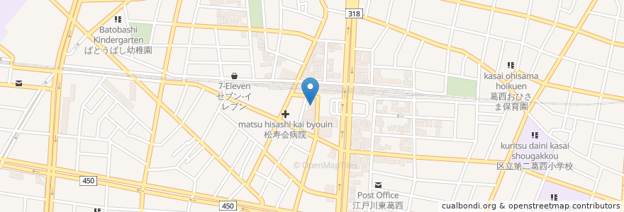Mapa de ubicacion de 三井住友銀行 en Japón, Tokio, Edogawa.